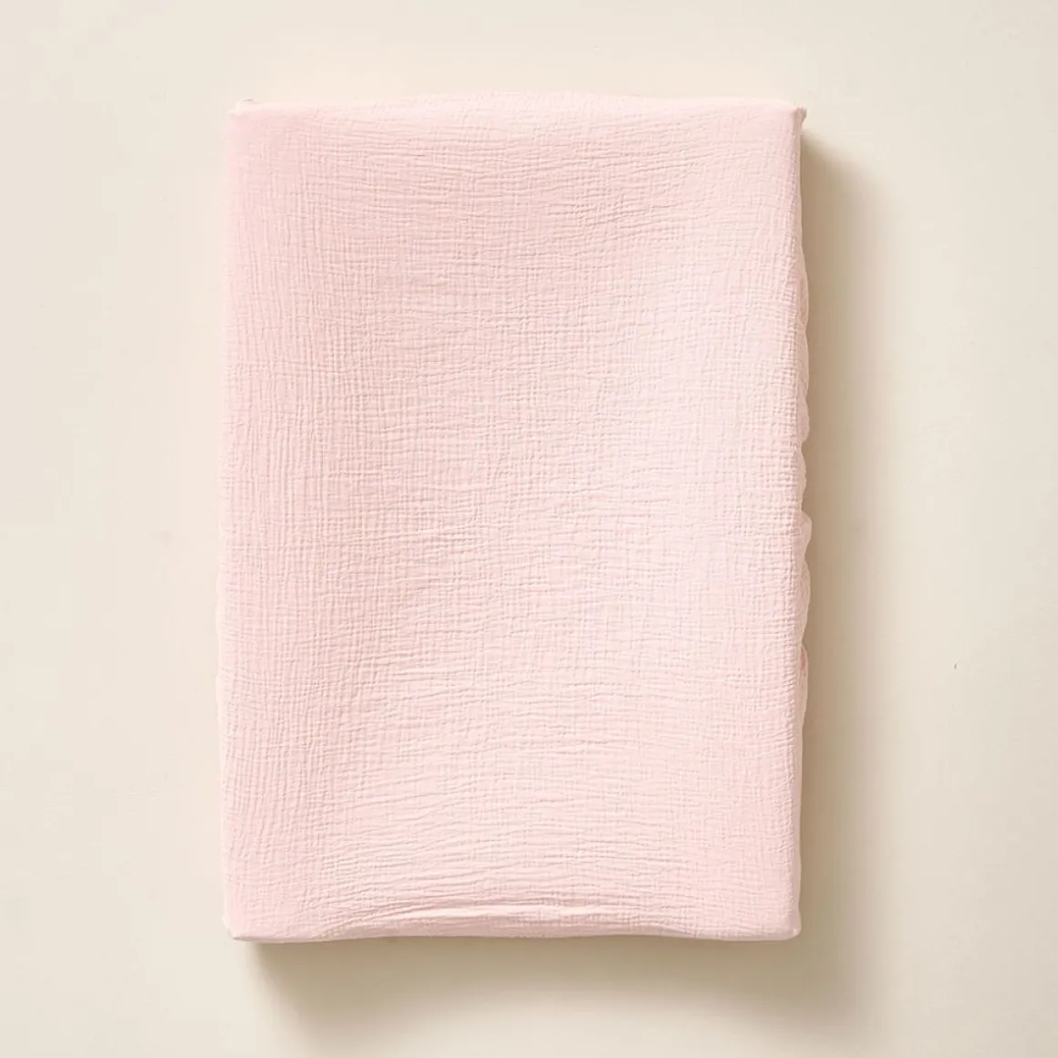 Aankleedkussenhoes mousseline katoen | Roze