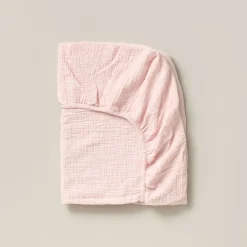 Aankleedkussenhoes mousseline katoen | Roze