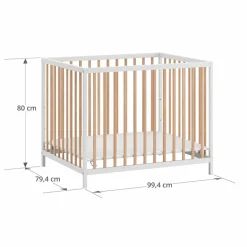 BABY BOX u00abNOISu00bb | 95 X 75 CM | WIT EN NATUREL