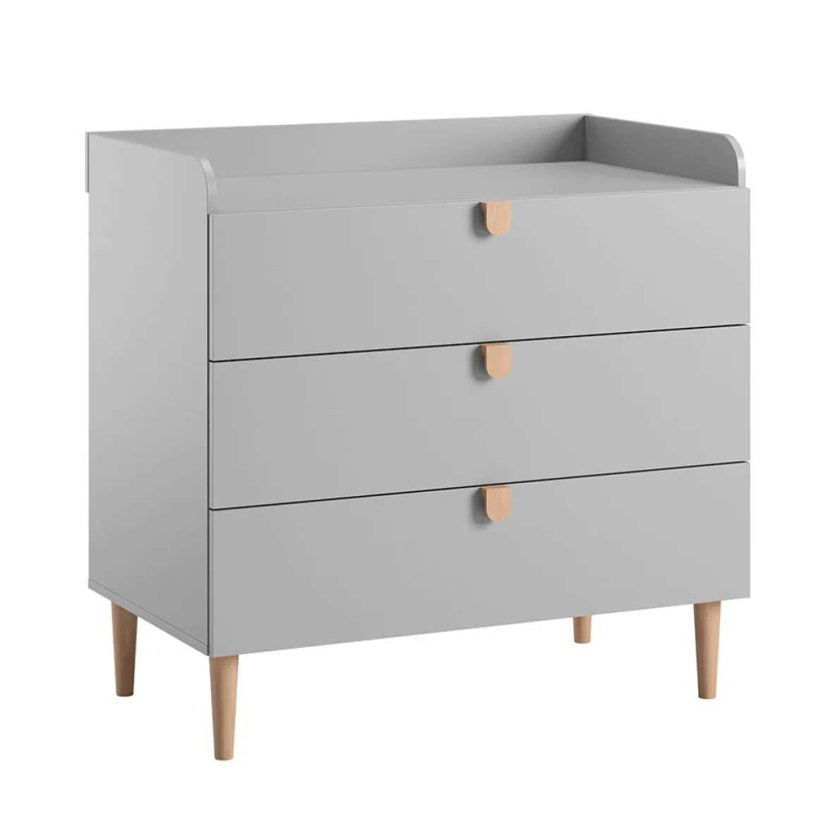 Baby commode u00abu00c9TOILEu00bb incl. bladvergroter | Grijs