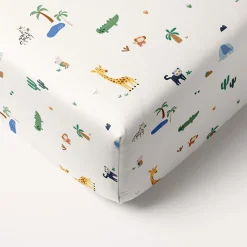 BABY HOESLAKEN 60 X 120 CM u00abSAFARIu00bb | WIT