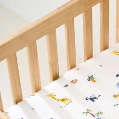 BABY HOESLAKEN 60 X 120 CM u00abSAFARIu00bb | WIT