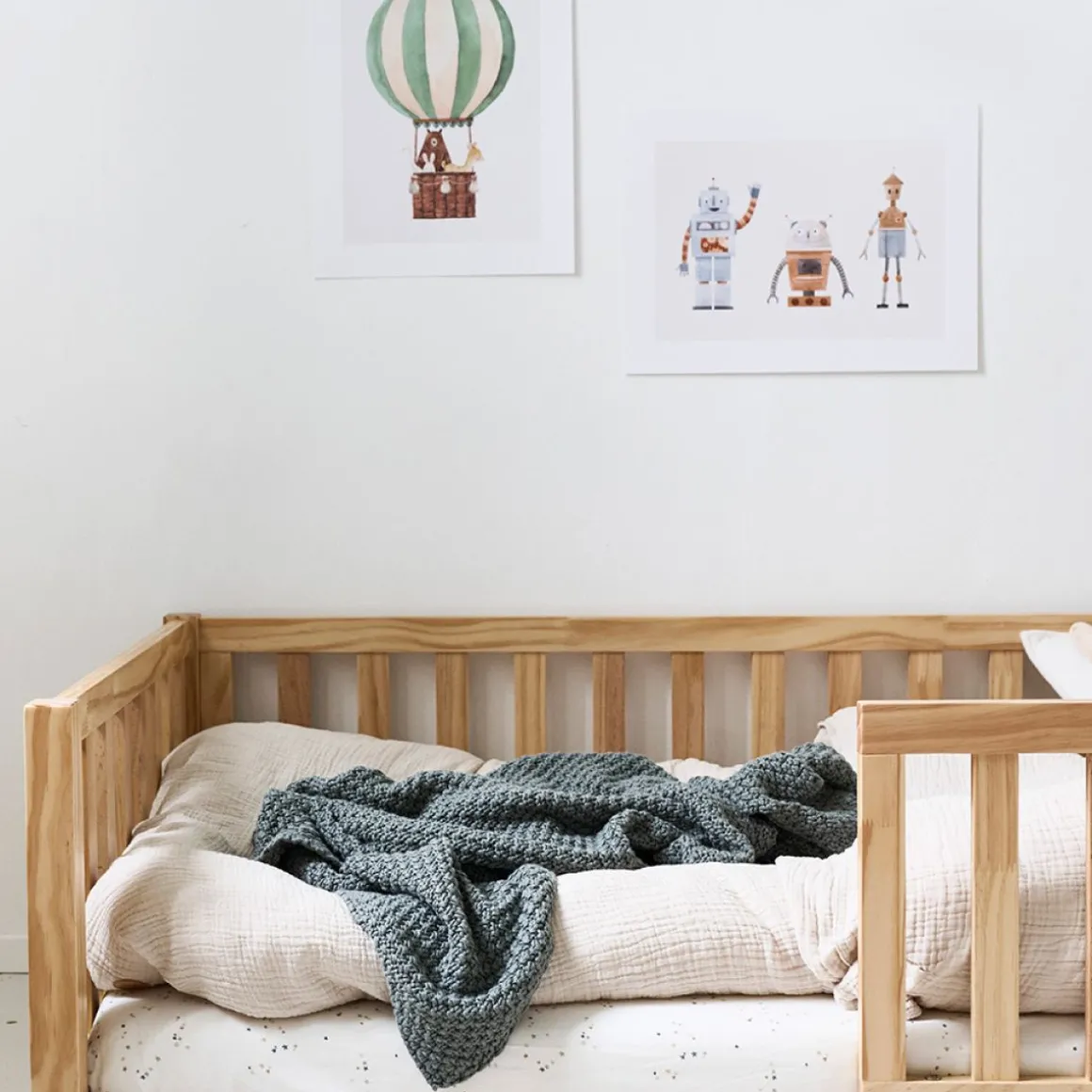 BABY HOESLAKEN 60 X 120 CM u00abSTARSu00bb | OFF-WHITE MET STERREN