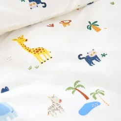 BABY HOESLAKEN 60 X 120 CM u00abSAFARIu00bb | WIT