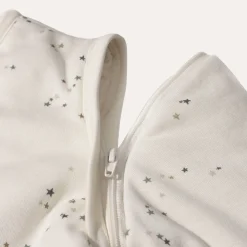 BABY SLAAPZAK MET AFRITSBARE MOUWEN u00abSTARSu00bb | OFF-WHITE | 90 CM | 6-18 MAANDEN