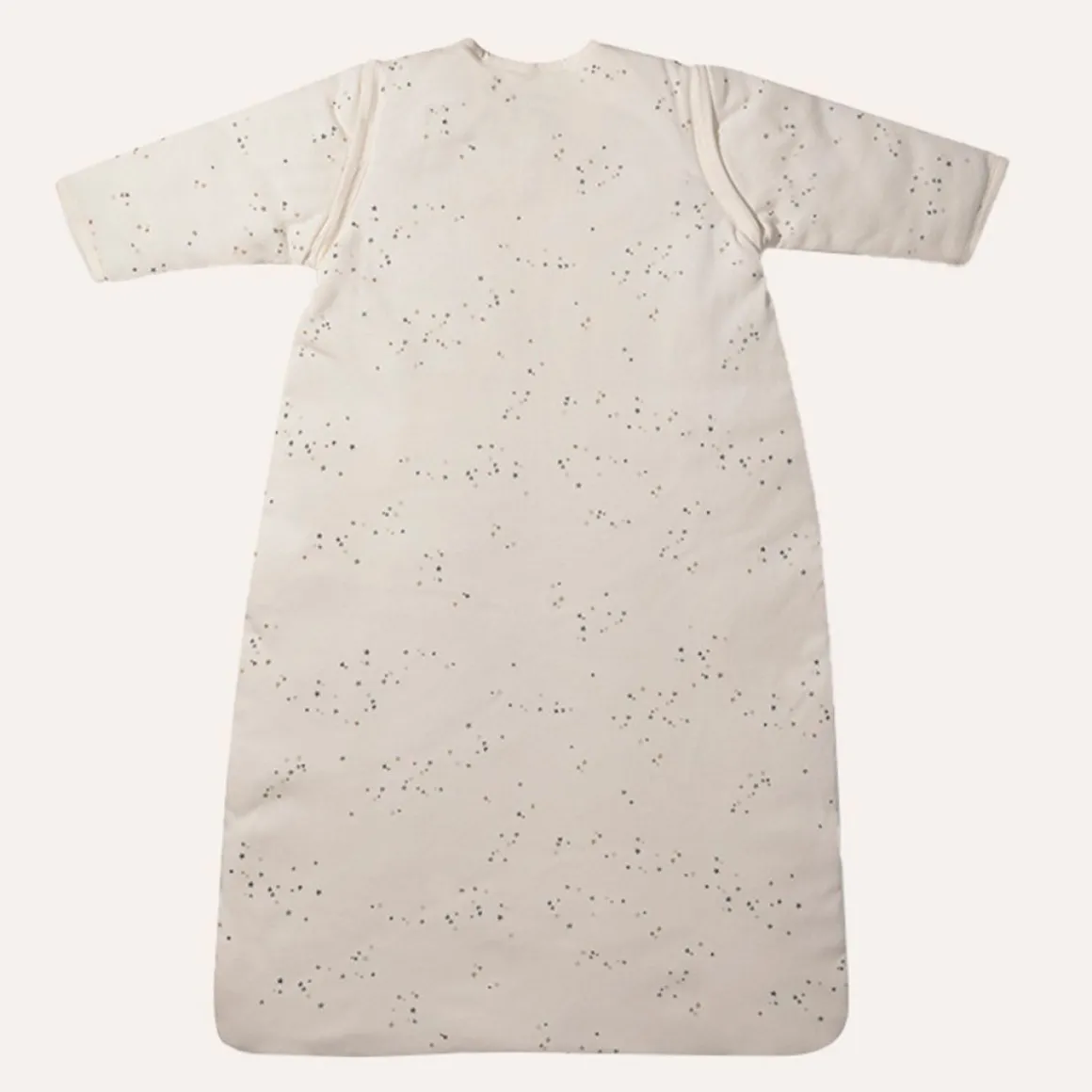 BABY SLAAPZAK MET AFRITSBARE MOUWEN u00abSTARSu00bb | OFF-WHITE | 70 CM | 3-6 MAANDEN
