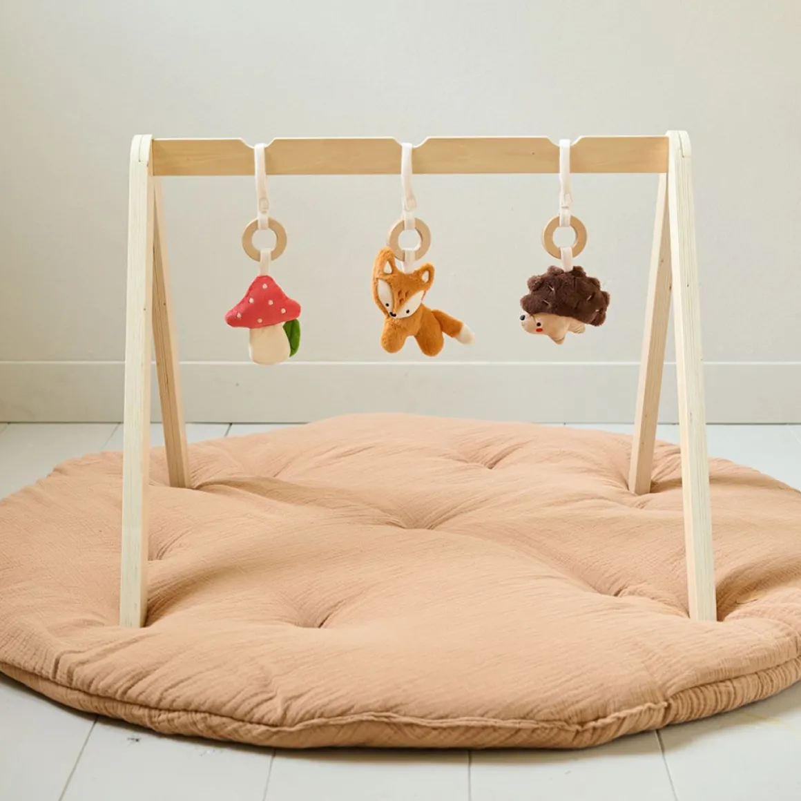 BABYGYM HOUT NATUREL u00abFORu00caTu00bb | INCL. ACCESSOIRES