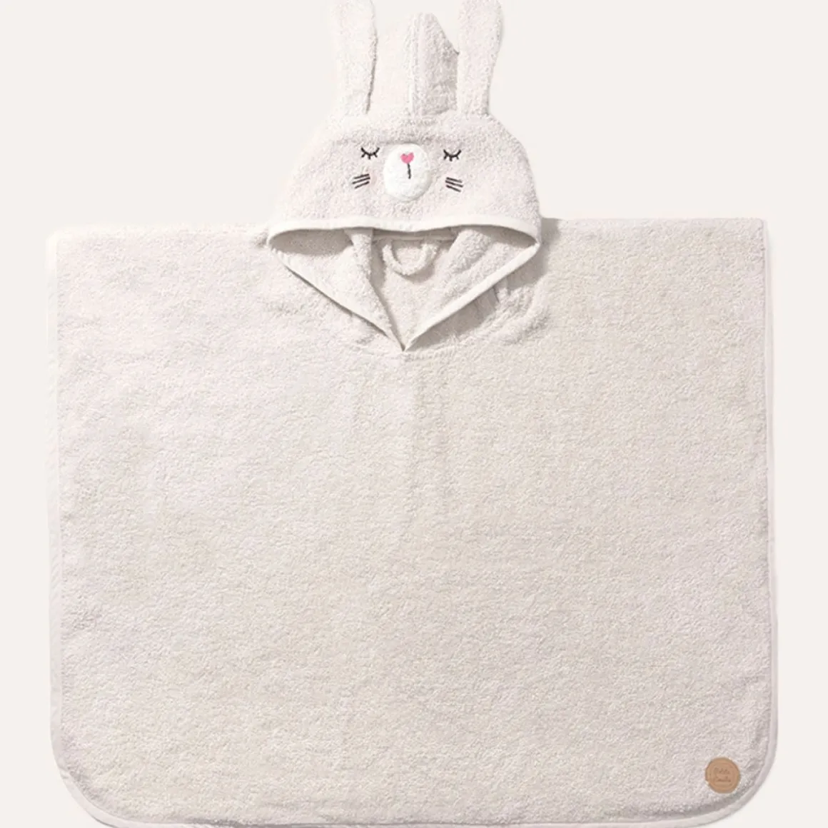 BADPONCHO KONIJN u00abLAPIu00bb | 1 - 4 JAAR | 52 X 63 CM | BEIGE