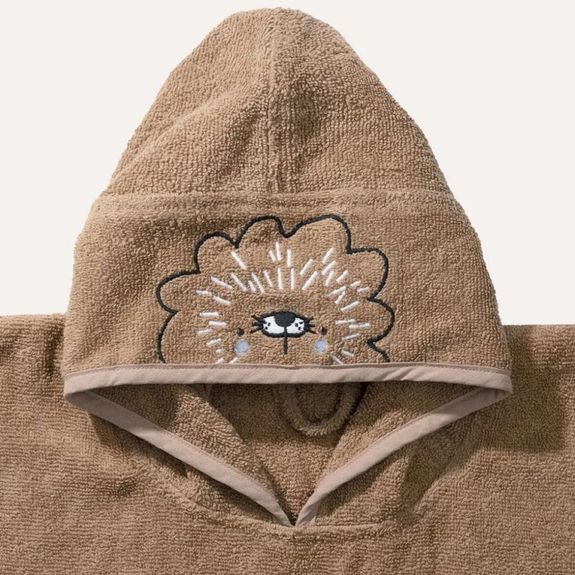 BADPONCHO u00abLEOu00bb | 1 - 4 JAAR | 52 X 63 CM | CARAMEL
