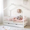 BEDHUISJE / JUNIORBED u00abMAISONu00bb | 160 X 80 CM | WIT