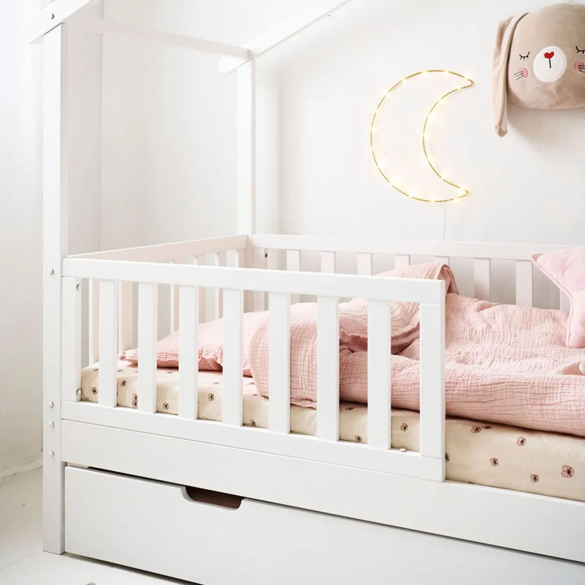BEDHUISJE / JUNIORBED u00abMAISONu00bb | 160 X 80 CM | WIT
