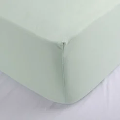 Biologisch katoen - Jersey hoeslaken - mint groen | 70 X 140 cm