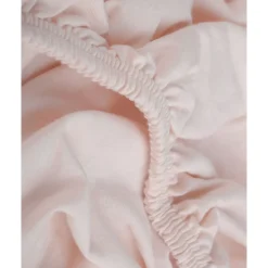 Biologisch katoen | Jersey Hoeslaken - licht roze | 80 x 160 cm