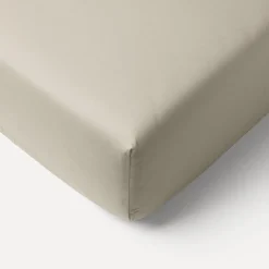 BIOLOGISCH KATOENEN JERSEY HOESLAKEN 70/80 X 160 CM | BEIGE