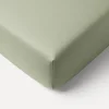 BIOLOGISCH KATOENEN JERSEY HOESLAKEN 70/80 X 140 CM | OLIJFGROEN