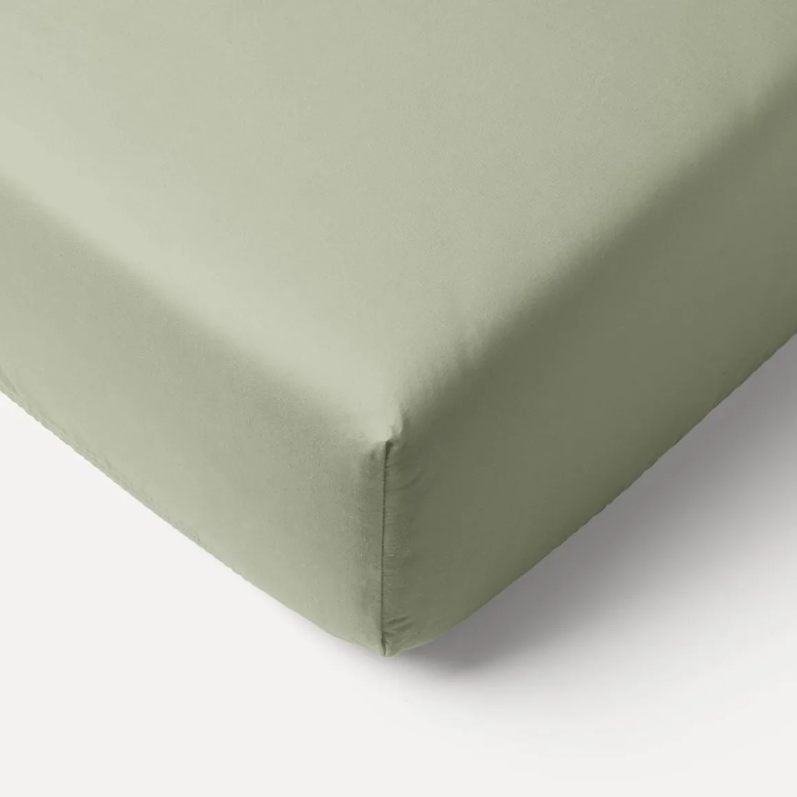 BIOLOGISCH KATOENEN JERSEY HOESLAKEN 70/80 X 140 CM | OLIJFGROEN