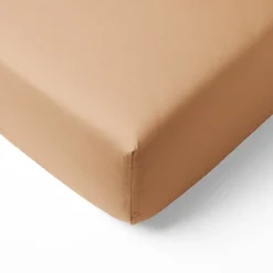Biologisch Katoenen Jersey Hoeslaken 90x200 cm | Caramel