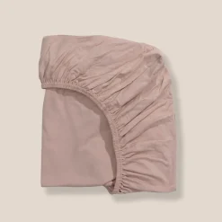 BIOLOGISCH KATOENEN JERSEY HOESLAKEN 70/80 X 140 CM | OUD ROZE