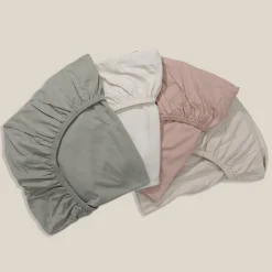 BIOLOGISCH KATOENEN JERSEY HOESLAKEN 80/90 X 200 CM | OUD ROZE