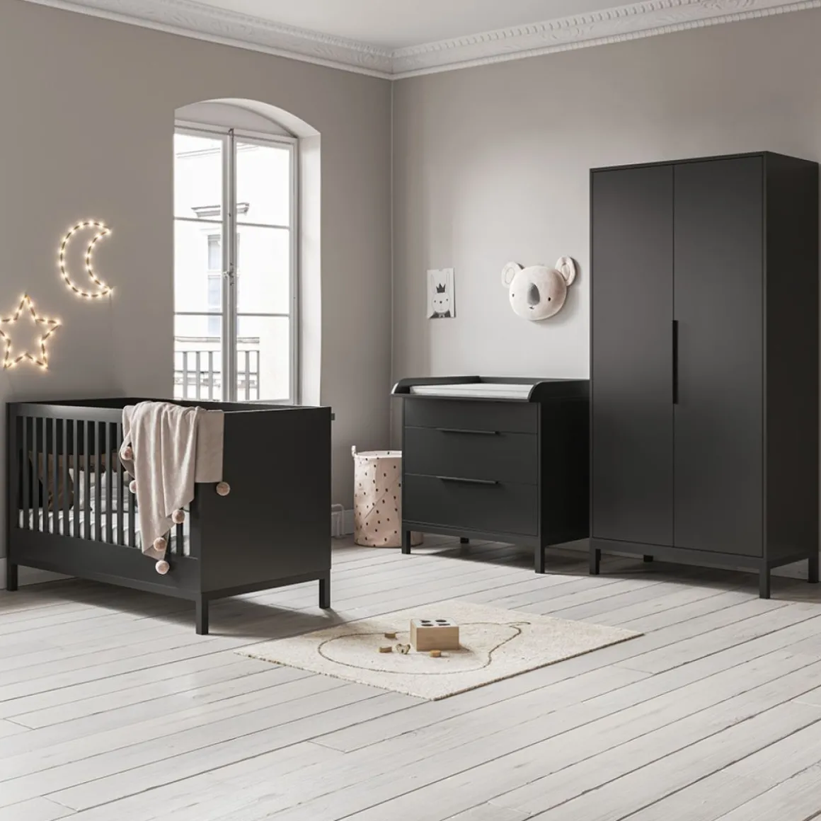 BLADVERGROTER VOOR COMMODE u00abSOIEu00bb | ZWART