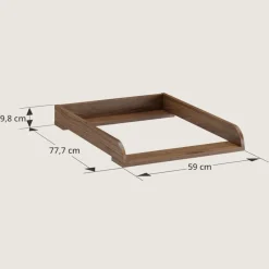 BLADVERGROTER VOOR COMMODE u00abROSEAUu00bb | WALNOOT