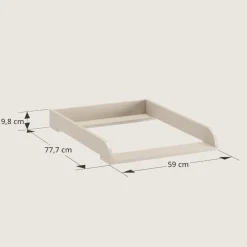 BLADVERGROTER VOOR COMMODE u00abROSEAUu00bb | OATMEAL
