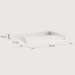 BLADVERGROTER VOOR COMMODE u00abSOIEu00bb | WIT