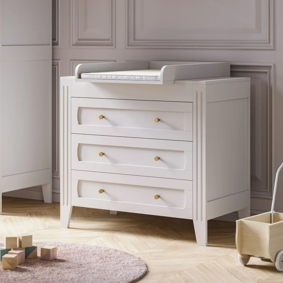 Bladvergroter voor commode u00abMilenneu00bb | Wit