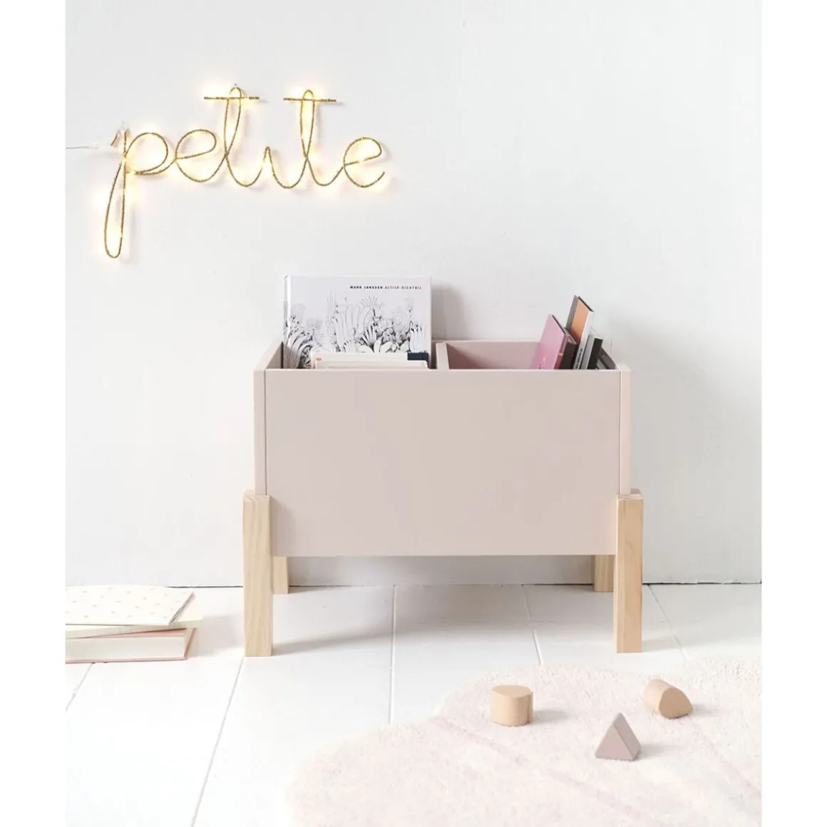 BOEKENKIST/OPBERGKIST u00abCIELu00bb | ROZE