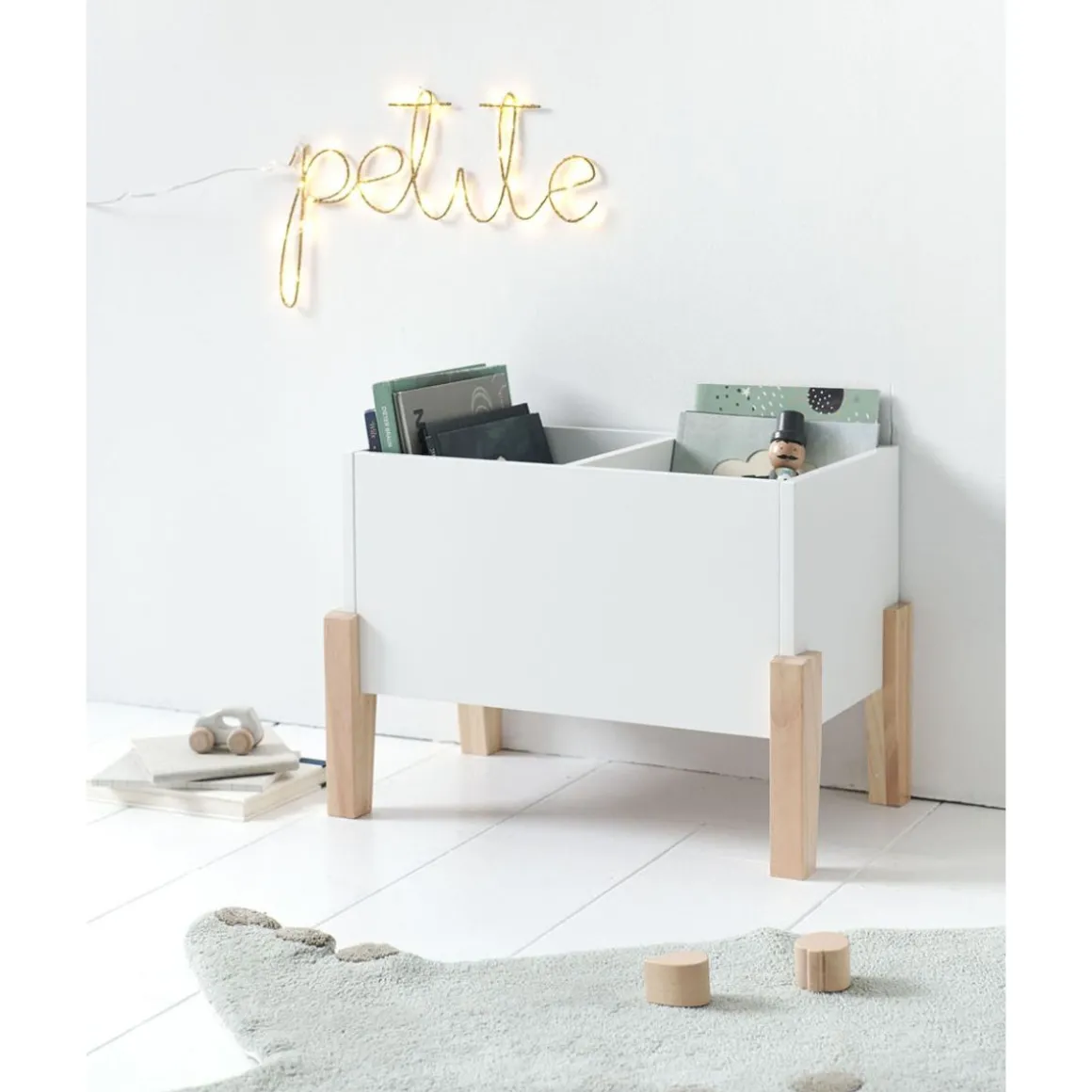 BOEKENKIST/OPBERGKIST u00abCIELu00bb | WIT