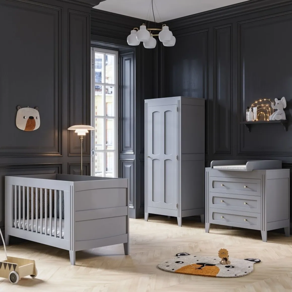 Commode voor Baby u00abMilenneu00bb | Licht grijs
