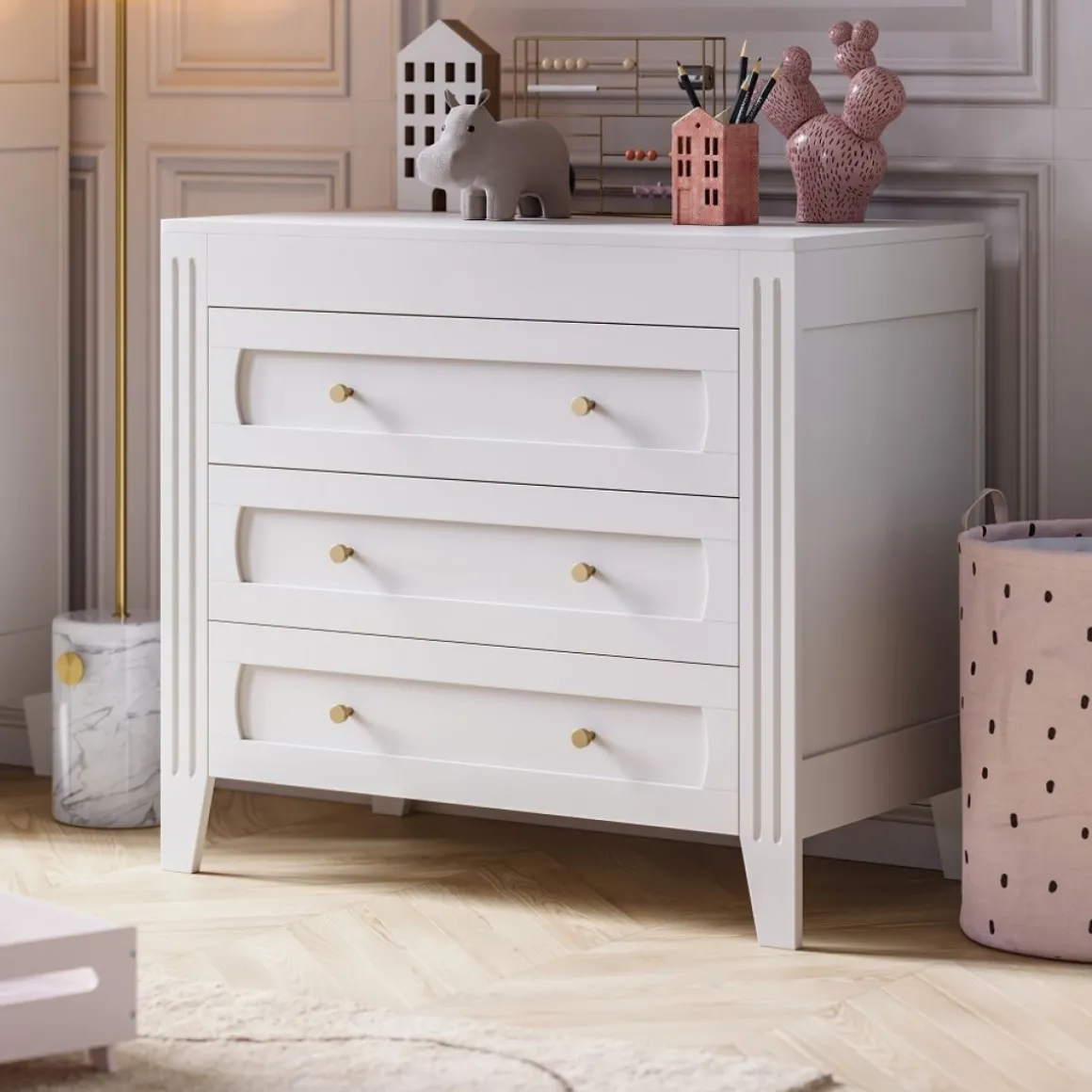Commode voor Baby u00abMilenneu00bb | Wit