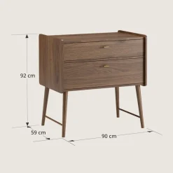 COMMODE VOOR BABY u00abROSEAUu00bb | WALNOOT