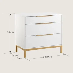 COMMODE VOOR BABY u00abSOIEu00bb | WIT
