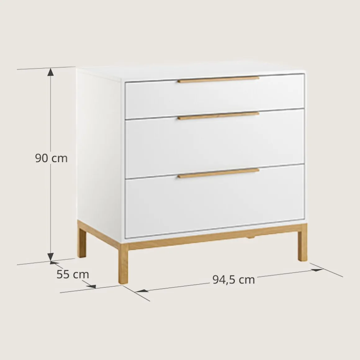 COMMODE VOOR BABY u00abSOIEu00bb | WIT