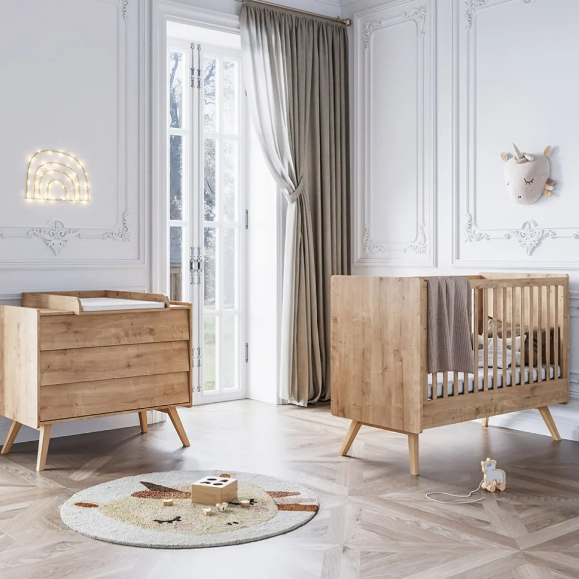 Commode voor Baby u00abVintageu00bb | Hout