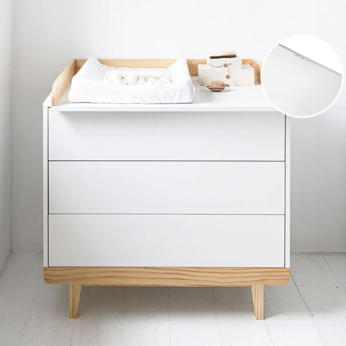 Commode voor Baby Wit u00abCeriseu00bb