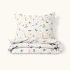 DEKBEDOVERTREKSET 120 X 150 CM u00abSAFARIu00bb | WIT