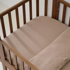DEKBEDOVERTREKSET 120 X 150 CM | MOUSSELINE KATOEN | OUD ROZE