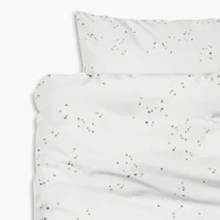 DEKBEDOVERTREKSET 140 X 200 CM u00abSTARSu00bb | OFF-WHITE MET STERREN