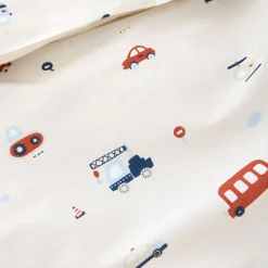 DEKBEDOVERTREKSET 140 X 200 CM u00abVEHICLESu00bb | BEIGE