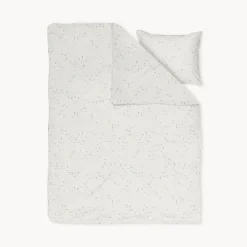DEKBEDOVERTREKSET 140 X 200 CM u00abSTARSu00bb | OFF-WHITE MET STERREN
