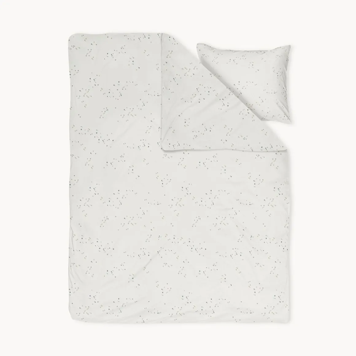 DEKBEDOVERTREKSET 140 X 200 CM u00abSTARSu00bb | OFF-WHITE MET STERREN