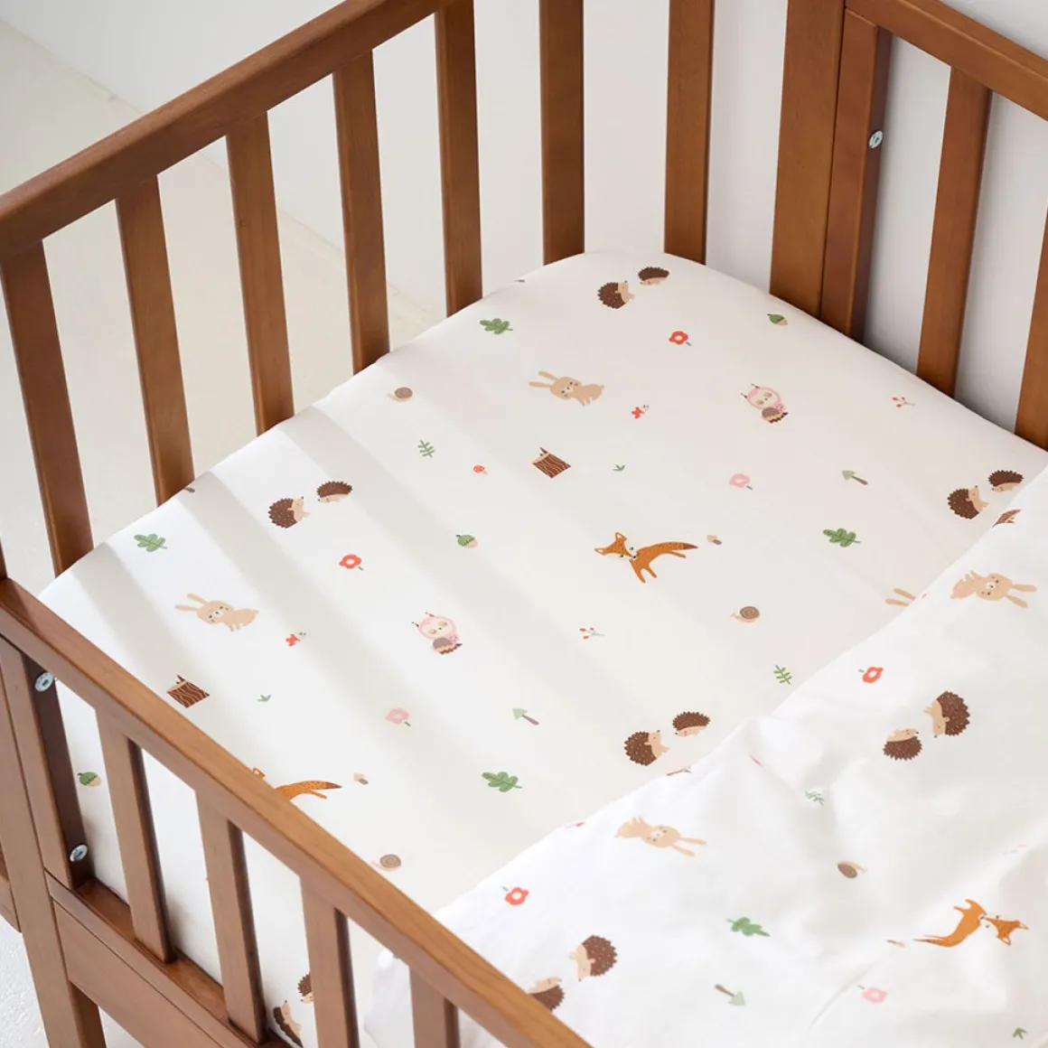 DEKBEDOVERTREKSET 140 X 200 CM u00abWOODLANDu00bb | OFF-WHITE