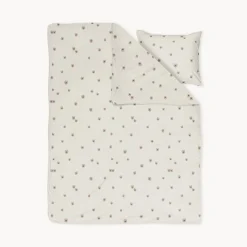 DEKBEDOVERTREKSET 140 X 200 CM u00abPANSYu00bb | BEIGE-ROZE