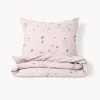 DEKBEDOVERTREKSET 140x200 CM u00abMERMAIDSu00bb | LICHT OUDROZE