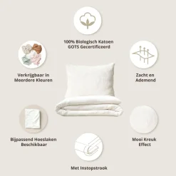 Dekbedovertrekset 200x140cm, incl. kussenhoes | wit