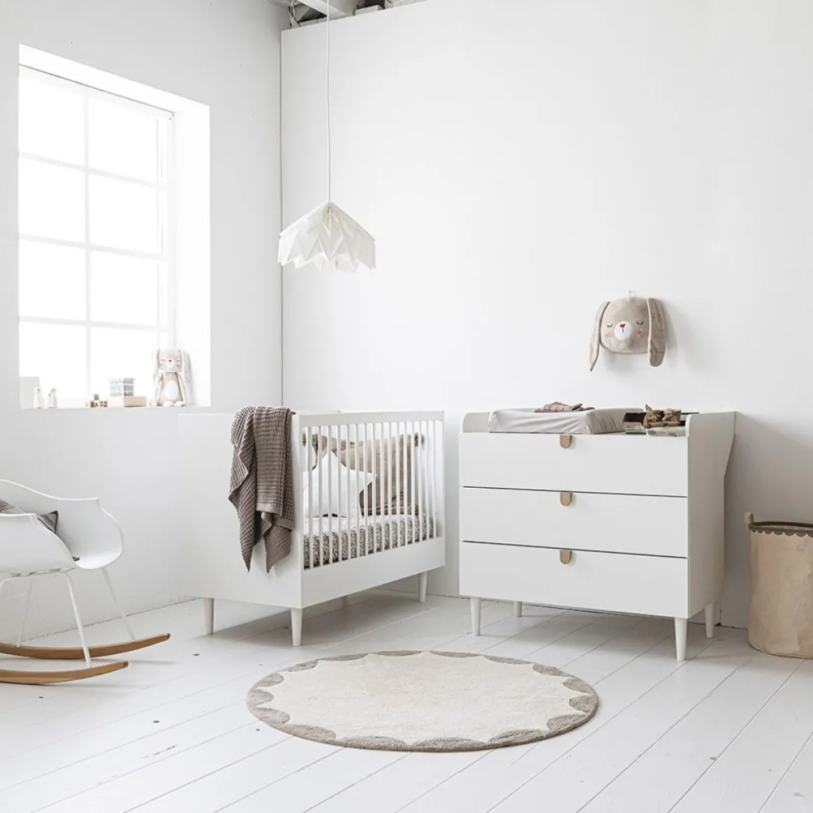 Dierenhoofd babykamer muurdecoratie | Konijn Lapi