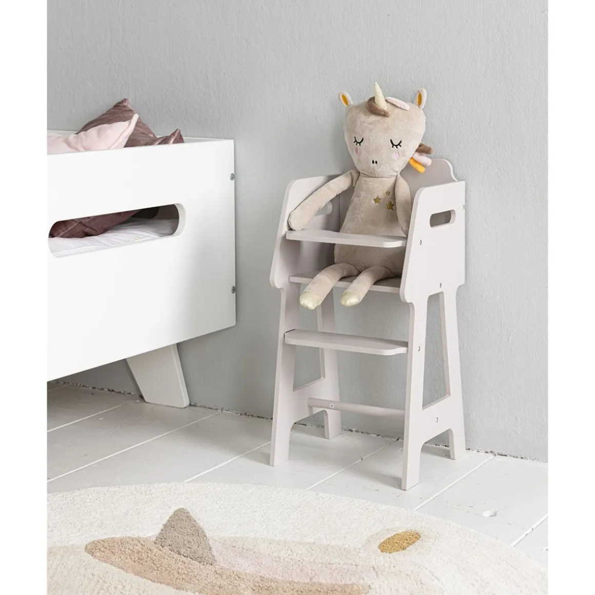 Eenhoorn knuffel - Unicorn knuffel Lara bruin roze | 50cm