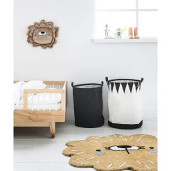 Eenpersoons dekbedovertrek incl kussenhoes u00abLeo de Leeuw u00bb (GOTS) 140x200cm | Wit